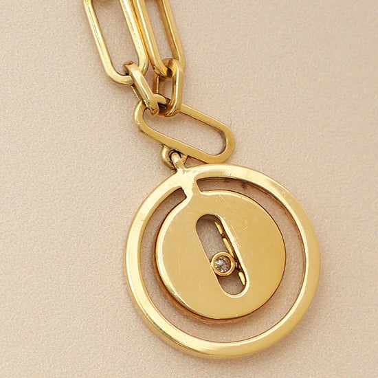 Messika 18K Yellow Gold Lucky Move Diamond Pavé Ankle Bracelet-Messika-THE CLOSET