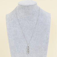 Messika 18K White Gold Diamond Move 10th Pendant Necklace
