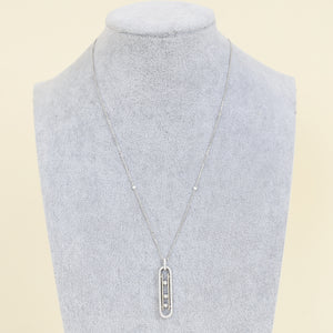 Messika 18K White Gold Diamond Move 10th Pendant Necklace