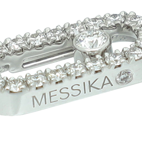 Messika 18K White Gold Diamond Care(s) Pave Necklace