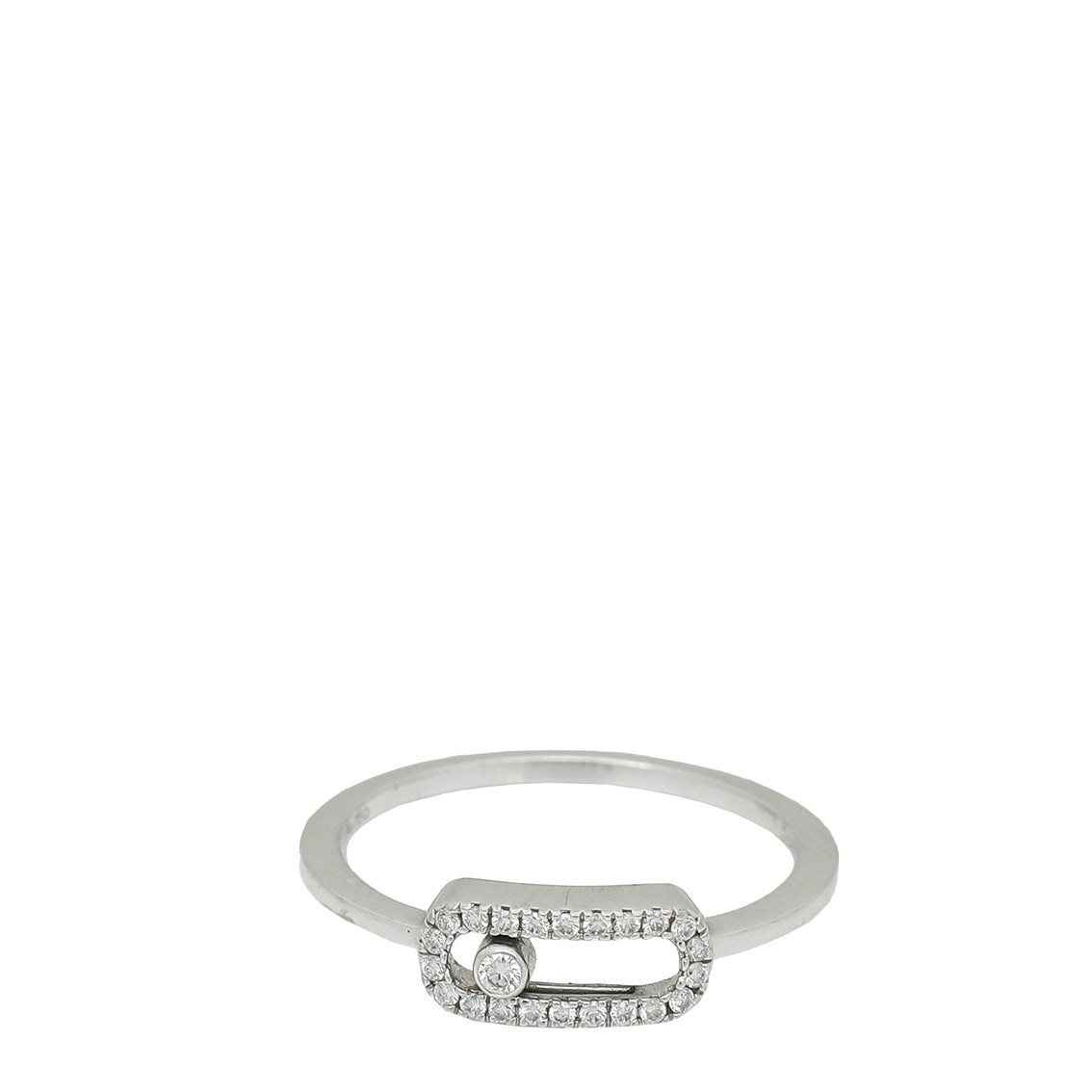 Messika 18K White Gold Diamond Move Uno Ring 52-Messika-THE CLOSET