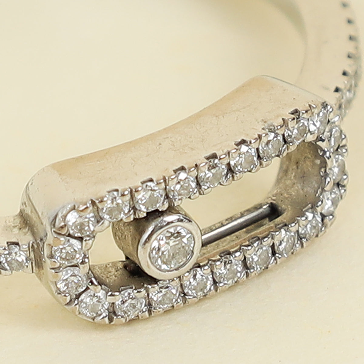 Messika 18K White Gold Move Uno Pave Diamond Ring 51