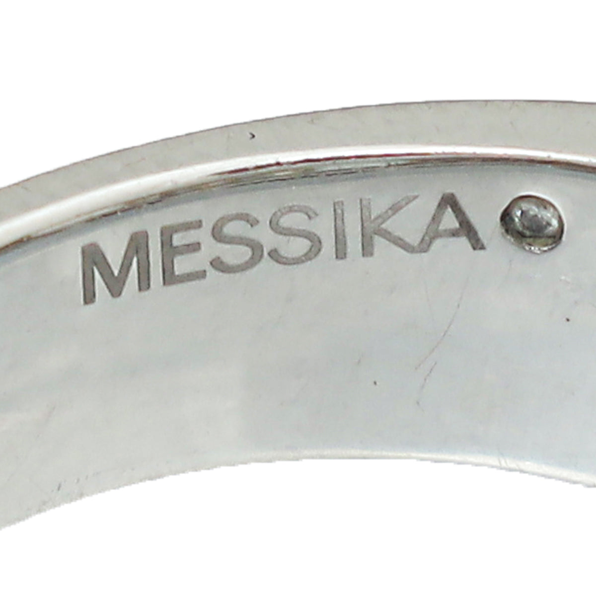 Messika 18K White Gold Move Joaillerie Pavé Diamond Small Model Ring 54