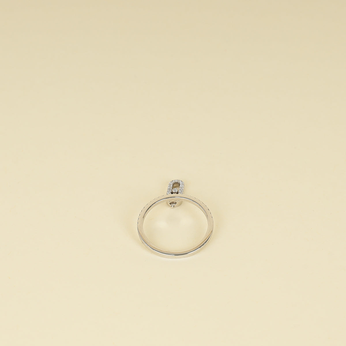 Messika 18K White Gold Diamond Move Uno Pave Drop Ring 53-Messika-THE CLOSET