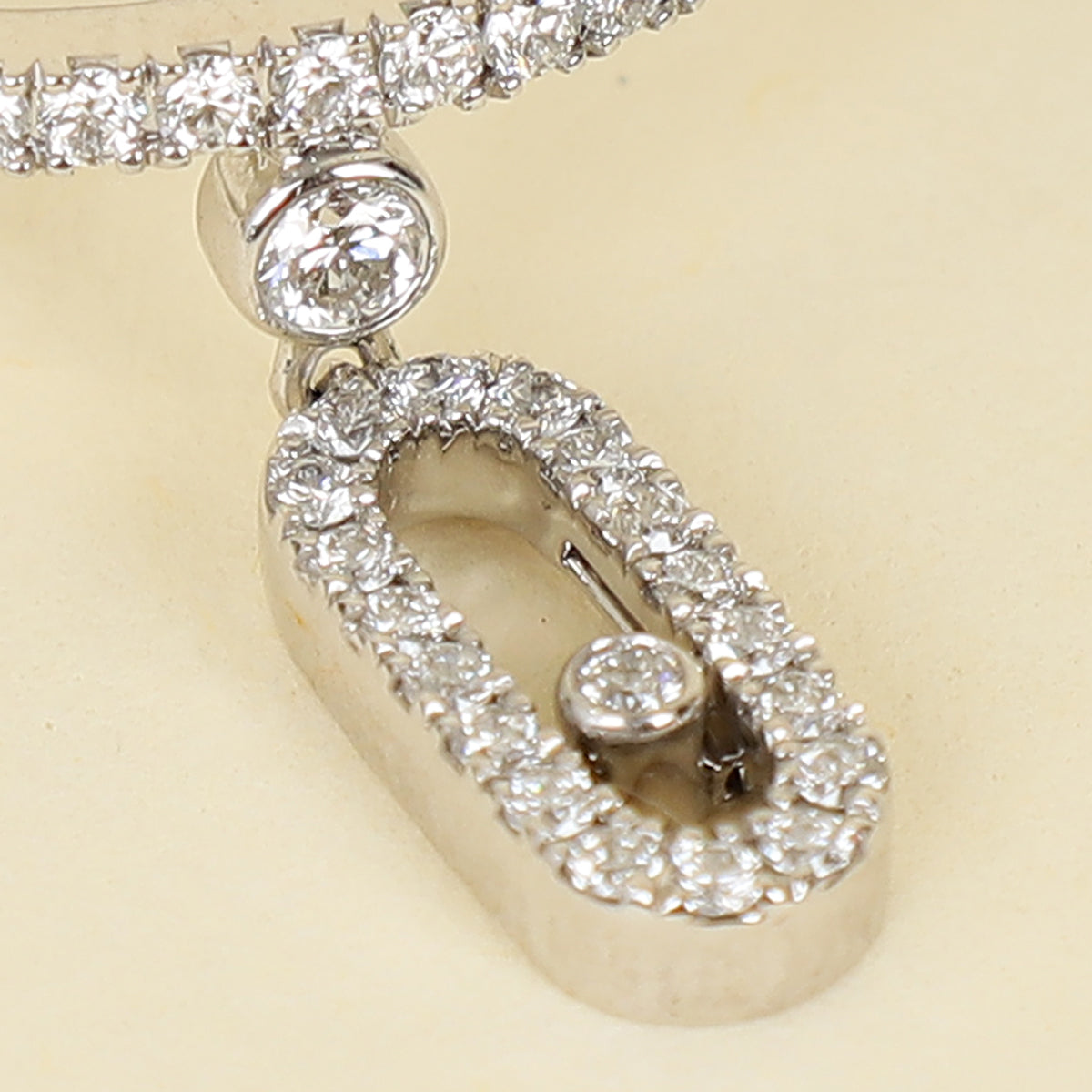 Messika 18K White Gold Diamond Move Uno Pave Drop Ring 53-Messika-THE CLOSET