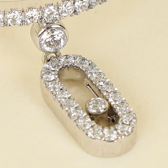 Messika 18K White Gold Diamond Move Uno Pave Drop Ring 53-Messika-THE CLOSET