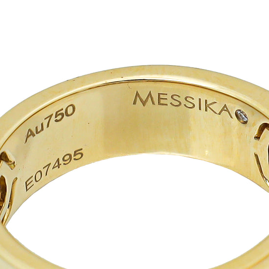 Messika 18K Yellow Gold Diamond Move Uno Pave Ring