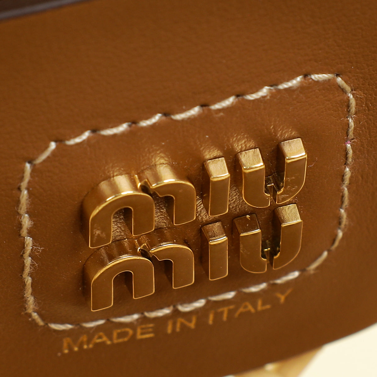 Miu Miu Bicolor Woven Fabric Bag