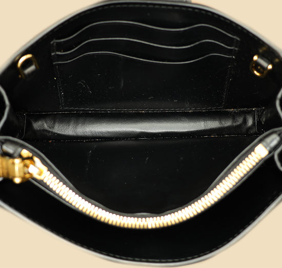 Load image into Gallery viewer, Miu Miu Black Crocodile Embossed Clutch Bag-MIU MIU-THE CLOSET
