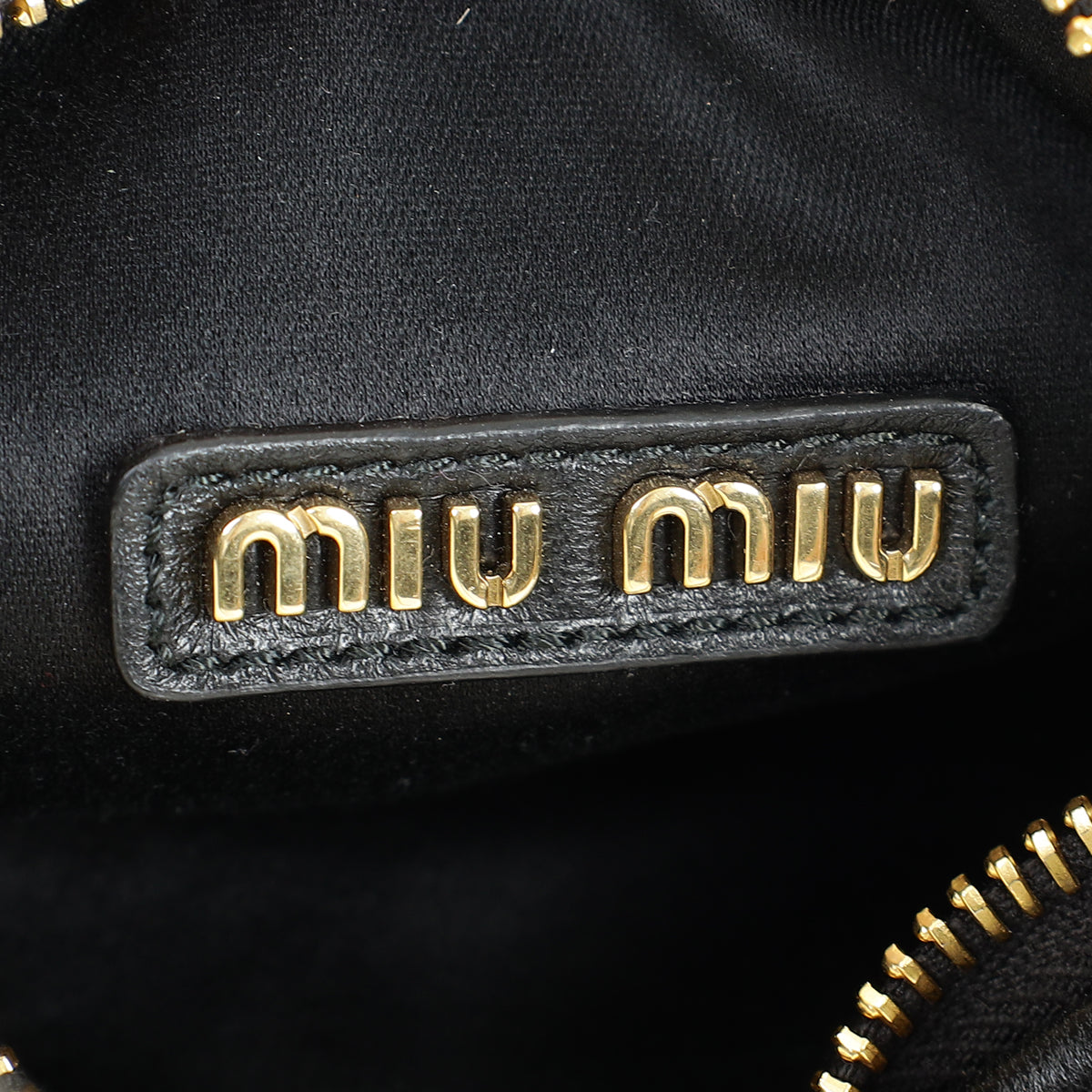 Miu Miu Black Wander Hobo Bag