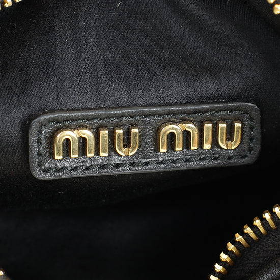 Miu Miu Black Wander Hobo Bag