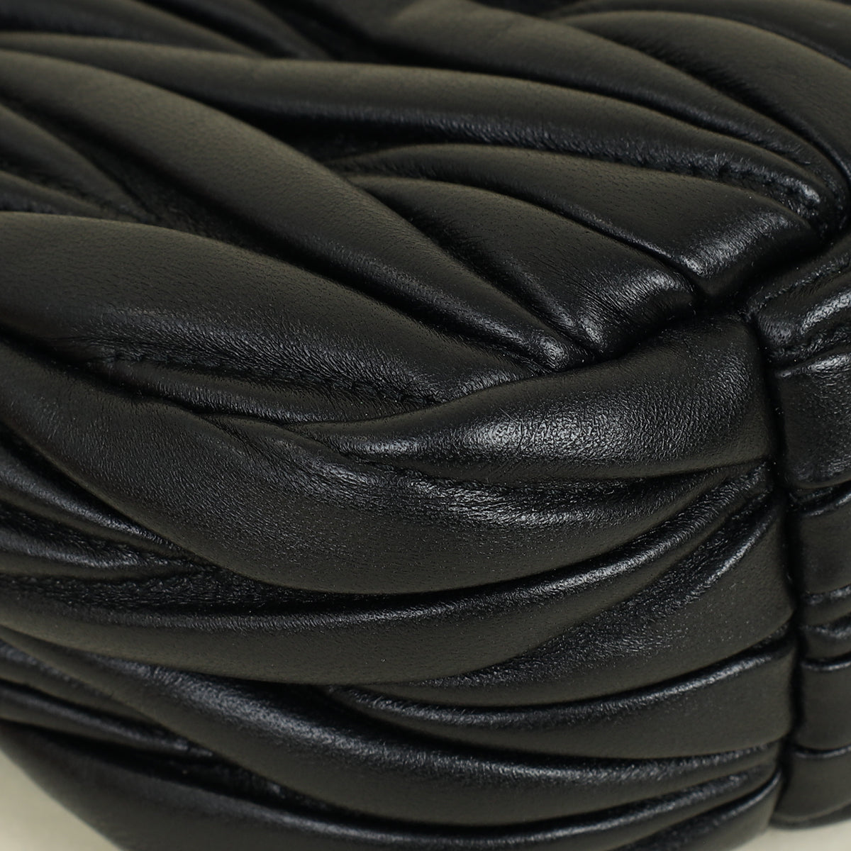 Miu Miu Black Wander Hobo Bag