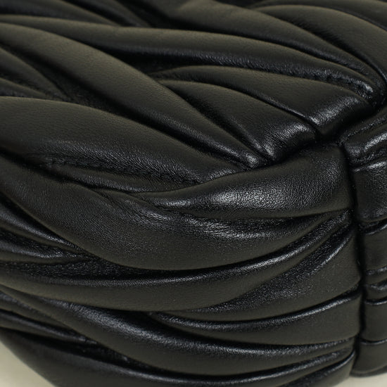 Miu Miu Black Wander Hobo Bag