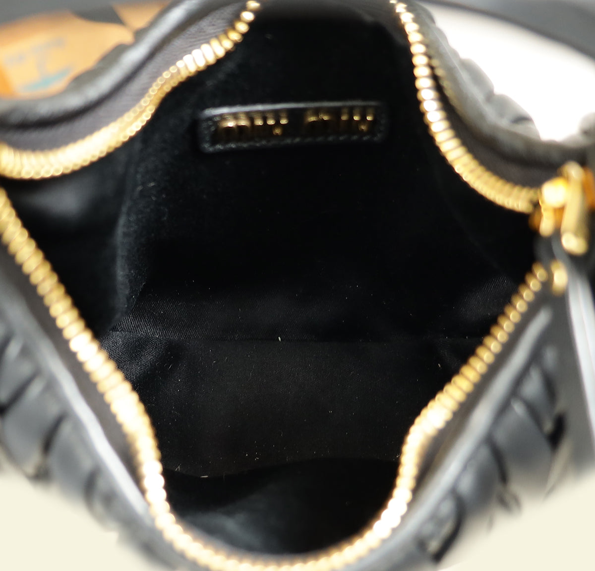 Miu Miu Black Wander Hobo Bag