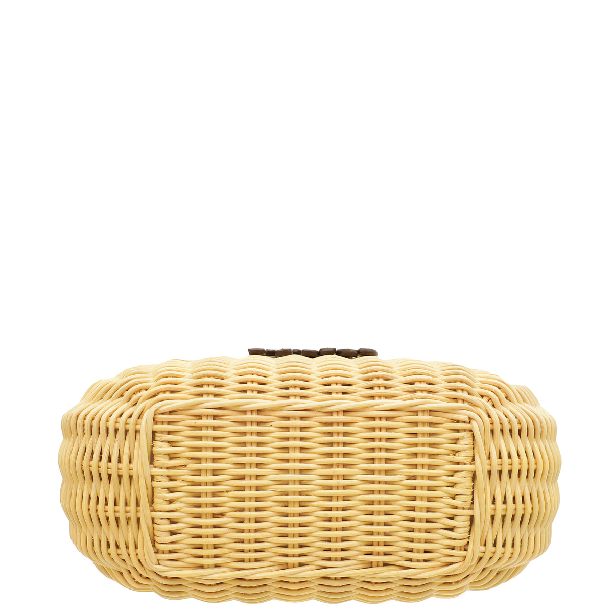 MIU MIU Bicolor Wander Wicker Mini Shoulder Bag