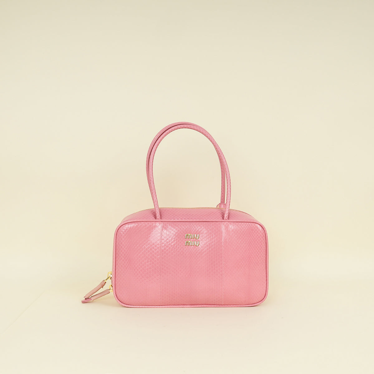 Miu Miu Petal Pink Beau Ayers Python Bag – THE CLOSET