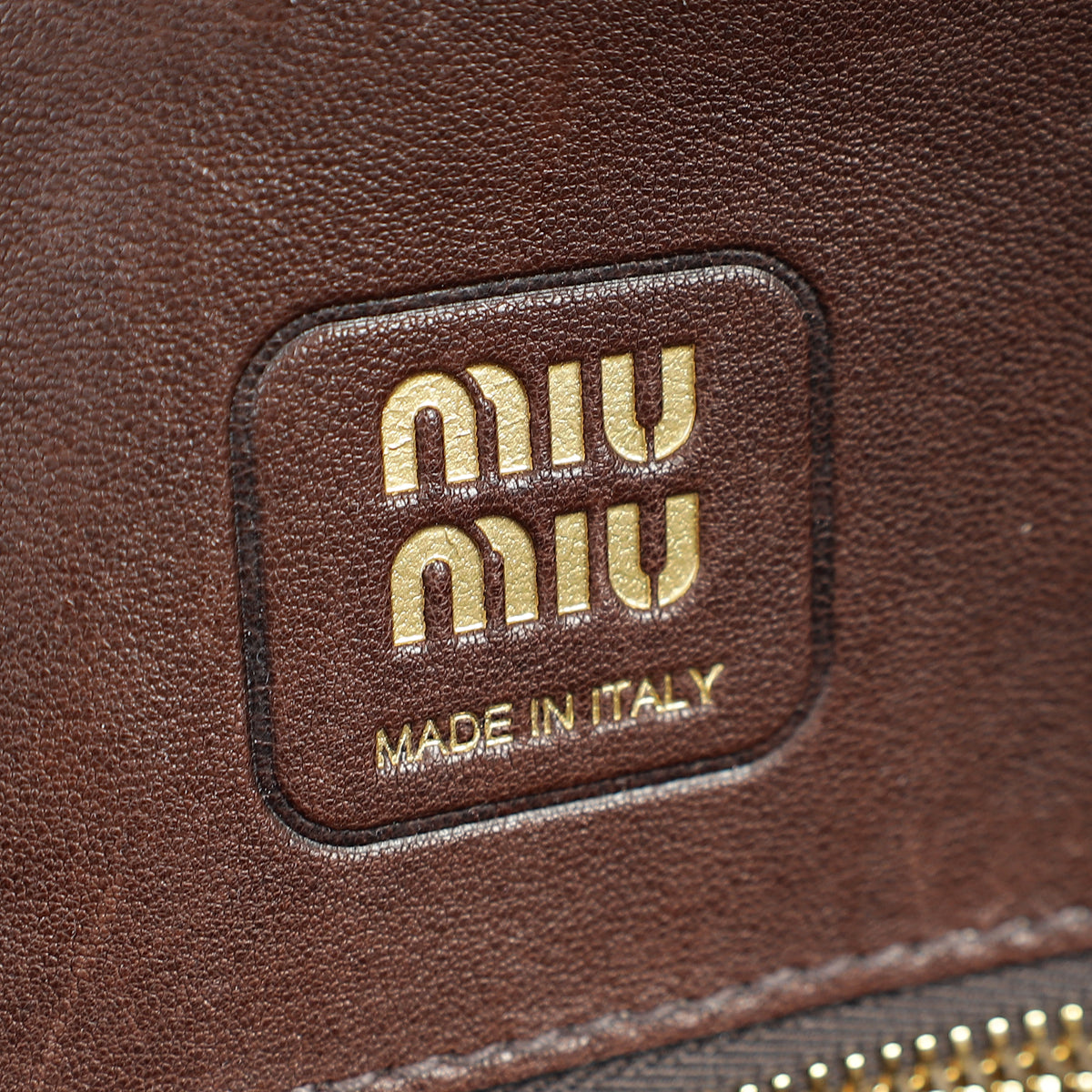 Miu Miu Briarwood Aventure Nappa Top-Handle Briarwood Regular Bag