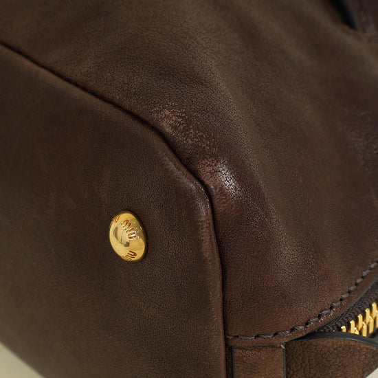 Miu Miu Briarwood Aventure Nappa Top-Handle Briarwood Regular Bag