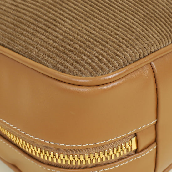 Miu Miu Brown Beau Corduroy Top Handle Bag