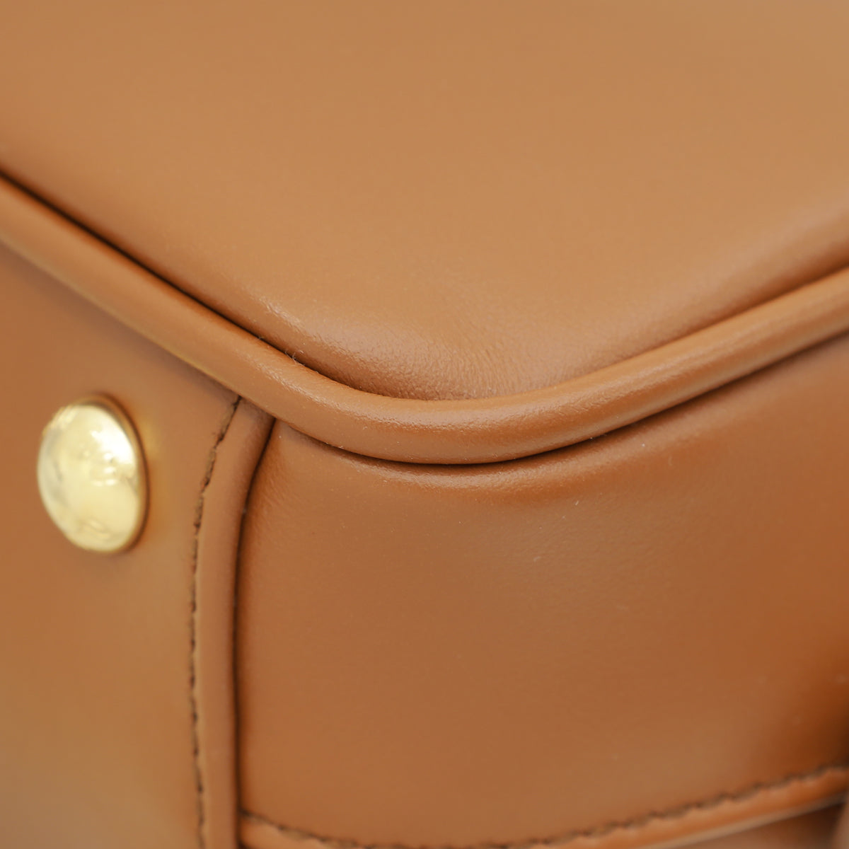 Miu Miu Cognac Arcadie Soft Padded Bag