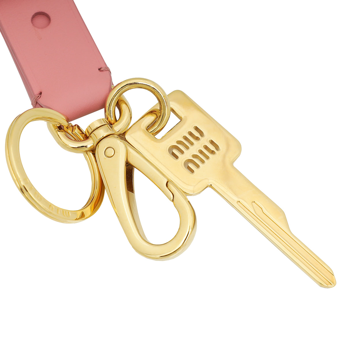 Miu Miu Pink Beau Key Ring-MIU MIU-THE CLOSET