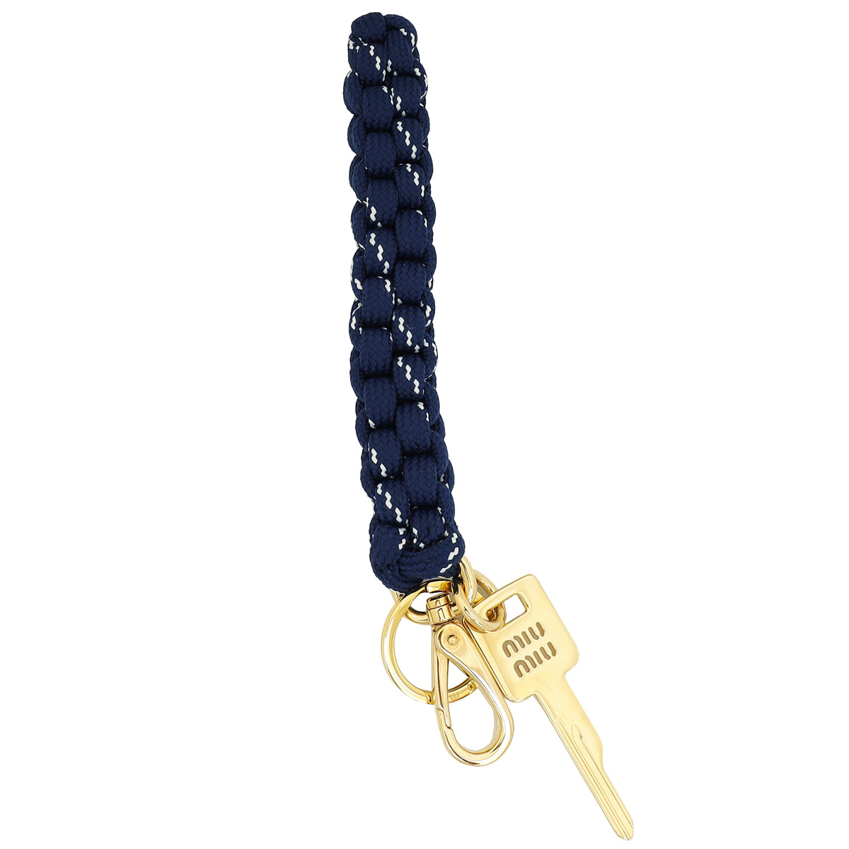 Miu Miu Navy Blue Braided Cord Keychain – THE CLOSET