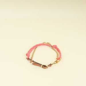 Miu Miu Bicolor, Cord and Metal Trick Keyring