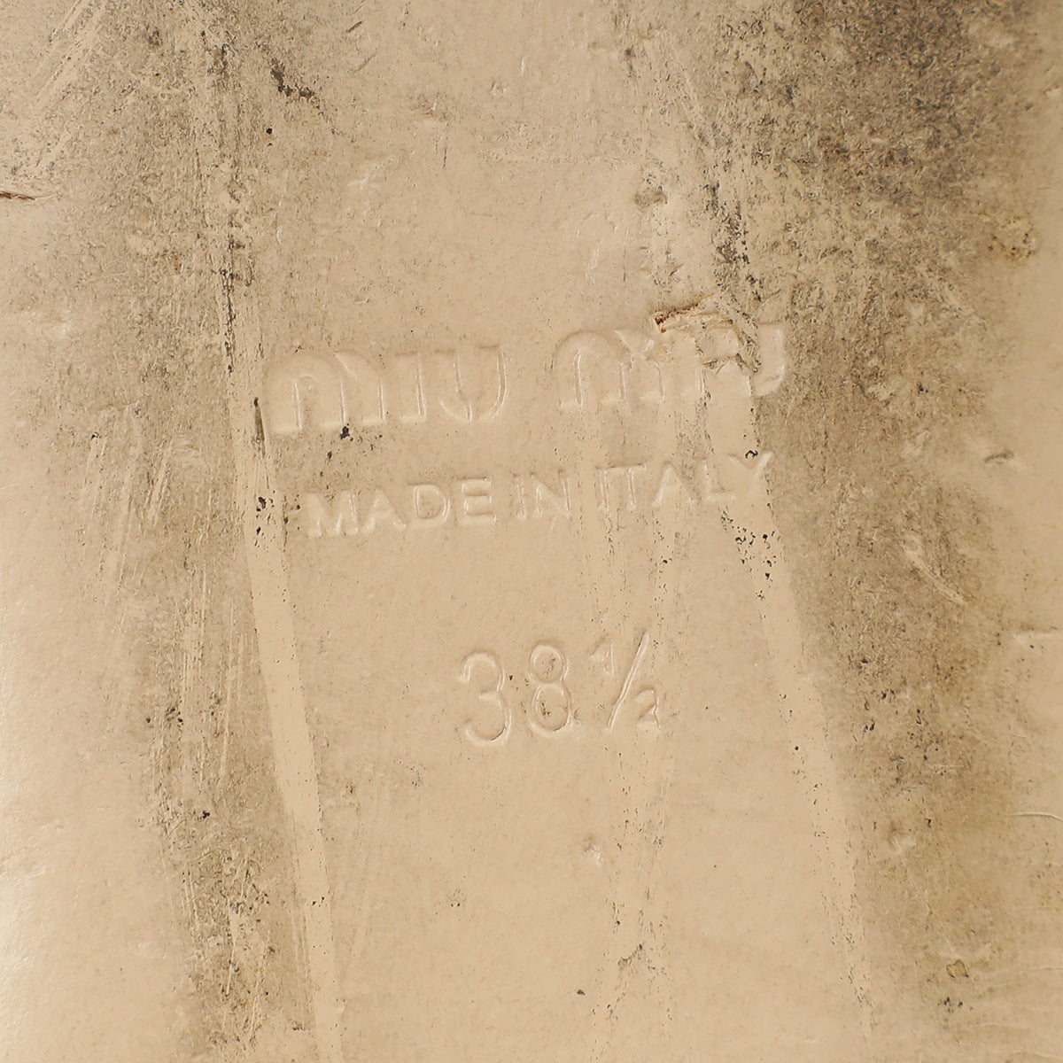 Miu Miu Blue Denim Chain Strap Mary Jane Ballerina 38.5-MIU MIU-THE CLOSET