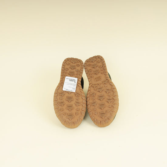 Miu Miu Loden Green Tyre Technical Sneakers 38