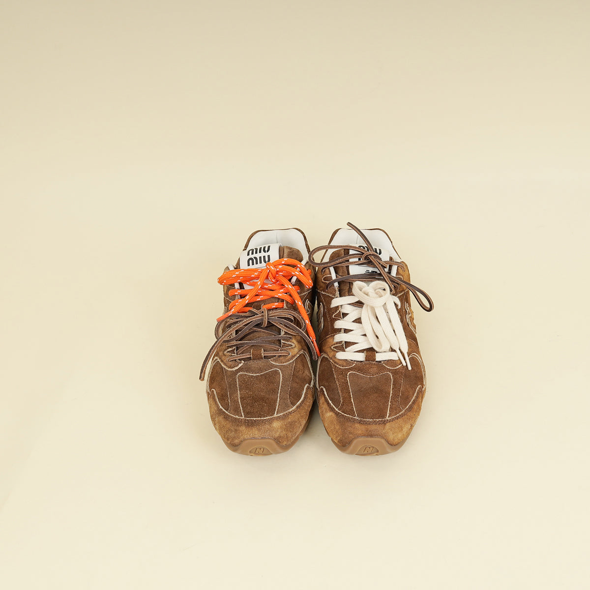 Miu Miu Cinnamon X New Balance 530 SL Suede Sneakers 42-MIU MIU-THE CLOSET