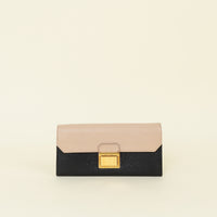 Miu Miu Bicolor Push Lock Continental Wallet