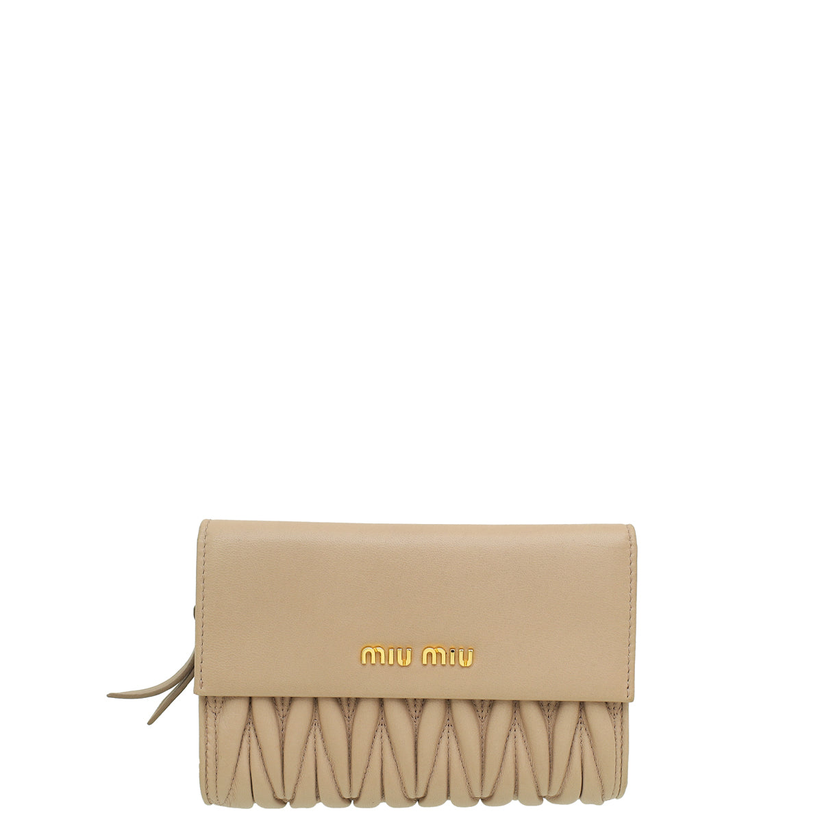 MIU MIU Cammeo Small Matelassé Wallet