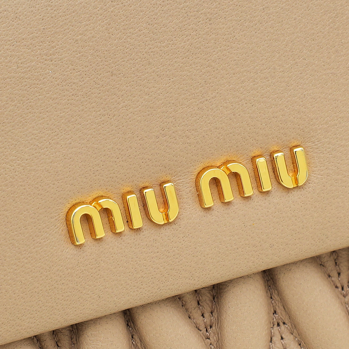 MIU MIU Cammeo Small Matelassé Wallet