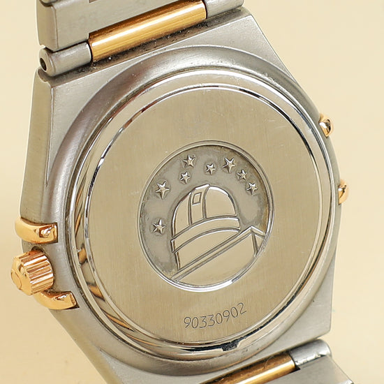 Omega 18K Yellow Gold/Stainless Steel Constellation Diamond 25mm Watch