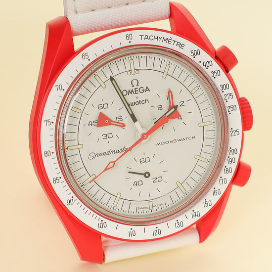 Omega Bicolor Moonswatch Mission to Mars Quartz 40mm Watch