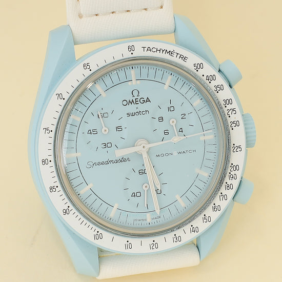 Omega Bicolor X Swatch Speedmaster Moonswatch Mission to Uranus 41mm Quartz Watch-Omega-THE CLOSET