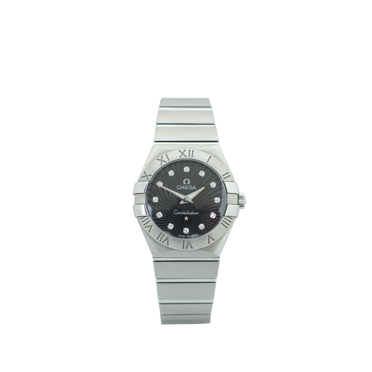 Omega Steel on Steel Diamond Constellation 27mm Quartz Watch-Omega-THE CLOSET