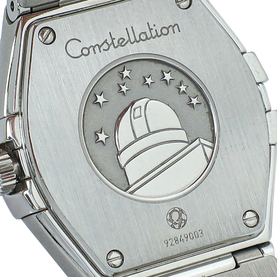 Omega Steel on Steel Diamond Constellation 27mm Quartz Watch