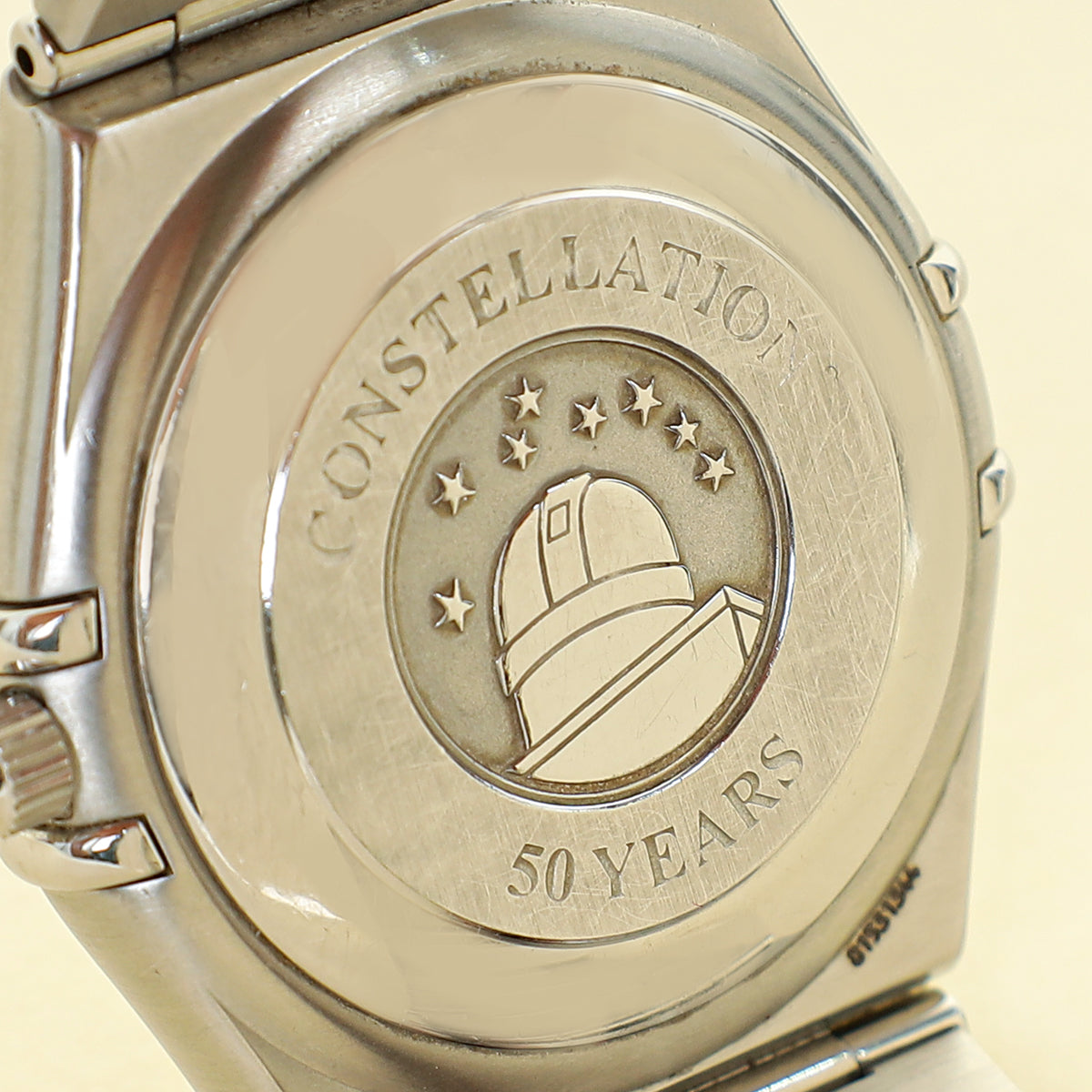 Omega Stainless Steel Daimond Constellation 50th Anniversary Automatic 35.5mm Watch