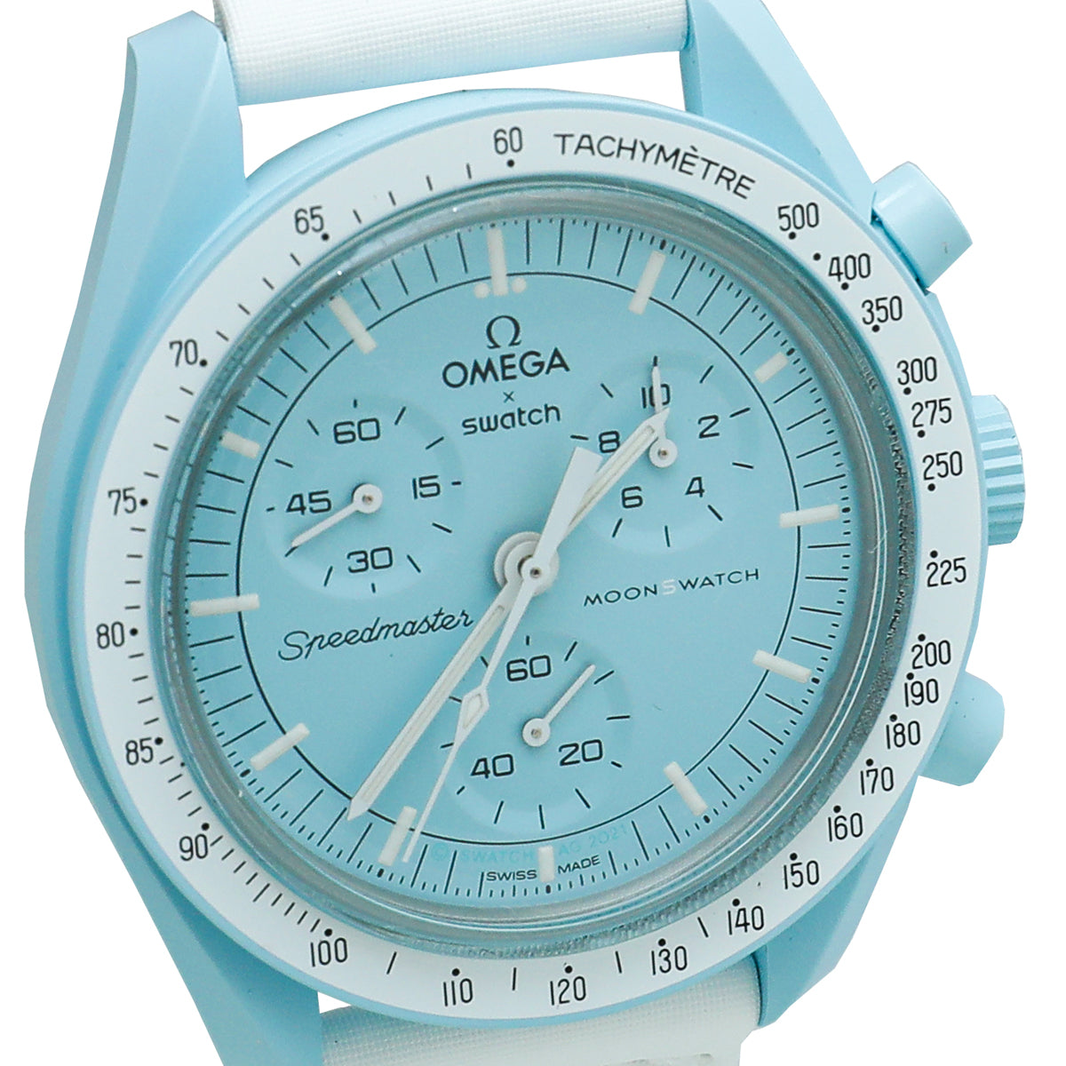 Omega Bicolor X Swatch Speedmaster Moonswatch Mission to Uranus 41mm Quartz Watch