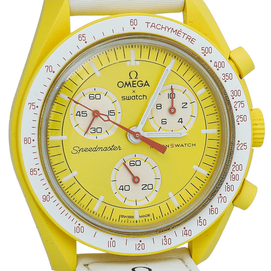 Omega Bicolor X Swatch Speedmaster Moonswatch Mission To The Sun 41mm Quartz Watch