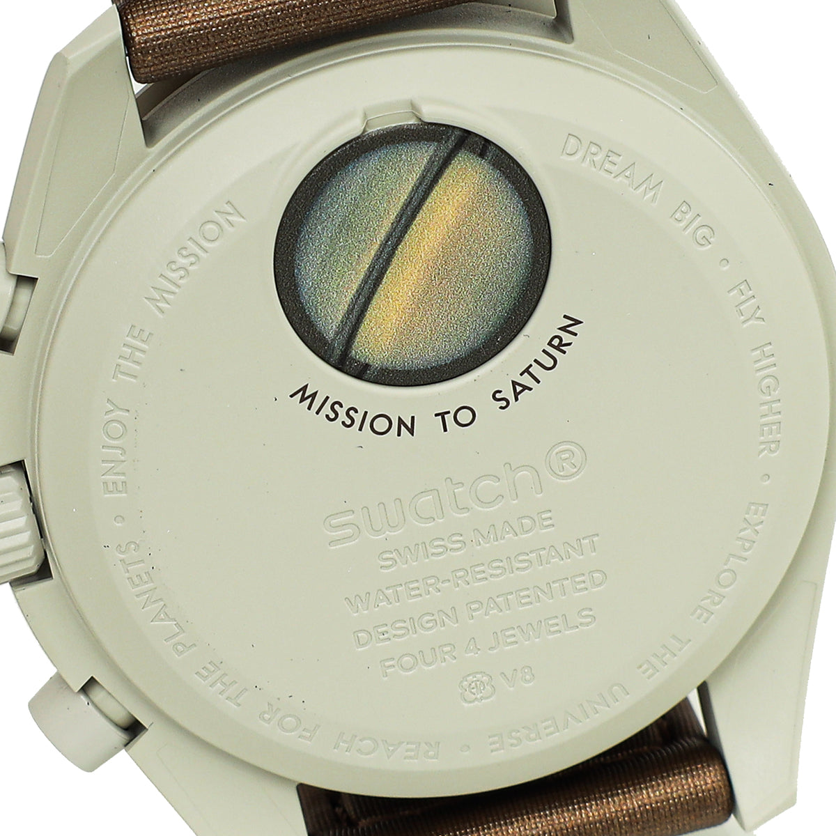 Omega Bicolor X Swatch Speedmaster Moonswatch Mission to Saturn Quartz 41mm Watch