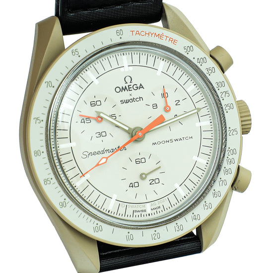 Omega Tricolor Swatch Speedmaster Moonswatch Mission to Jupiter Quartz Watch