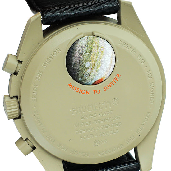 Omega Tricolor Swatch Speedmaster Moonswatch Mission to Jupiter Quartz Watch