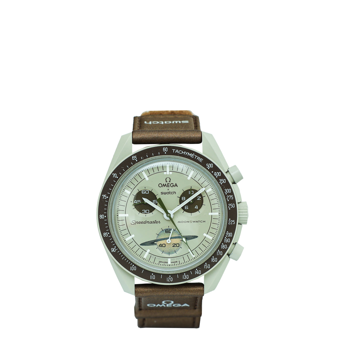 Omega Bicolor Swatch Speedmaster Moonswatch Mission to Saturn Quartz 41mm Watch-Omega-THE CLOSET
