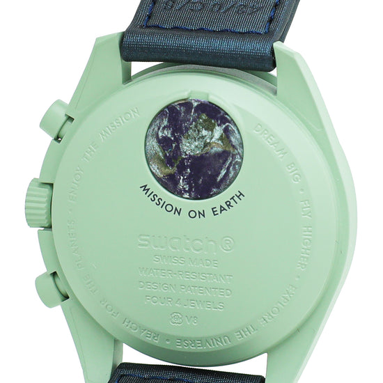 Omega Bicolor Swatch Speedmaster Moonswatch Mission On Earth 40mm Swatch