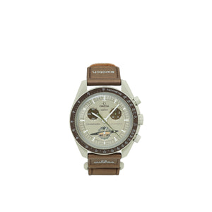 Omega Bicolor X Swatch Speedmaster Moonswatch Mission to Saturn Quartz 41mm Watch
