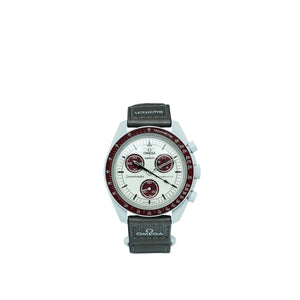 Omega Tricolor Swatch Bioceramic Moonswatch Mission to Pluto Quartz 40mm Watch