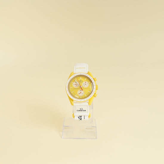 Omega Bicolor X Swatch Speedmaster Moonswatch Mission To The Sun 40mm Quartz Watch
