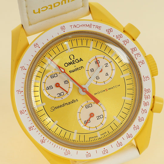 Omega Bicolor X Swatch Speedmaster Moonswatch Mission To The Sun 40mm Quartz Watch